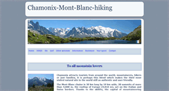 Desktop Screenshot of chamonix-mont-blanc-hiking.com